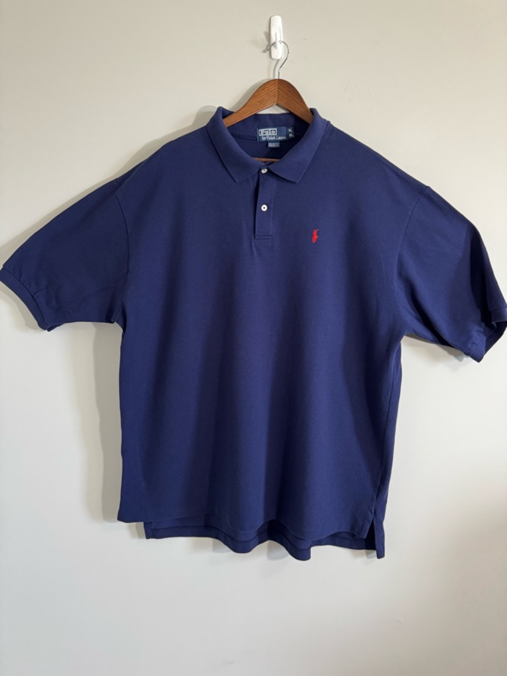 Ralph Lauren Navy Polo Shirt - Short Sleeve Men’s Top Size XL